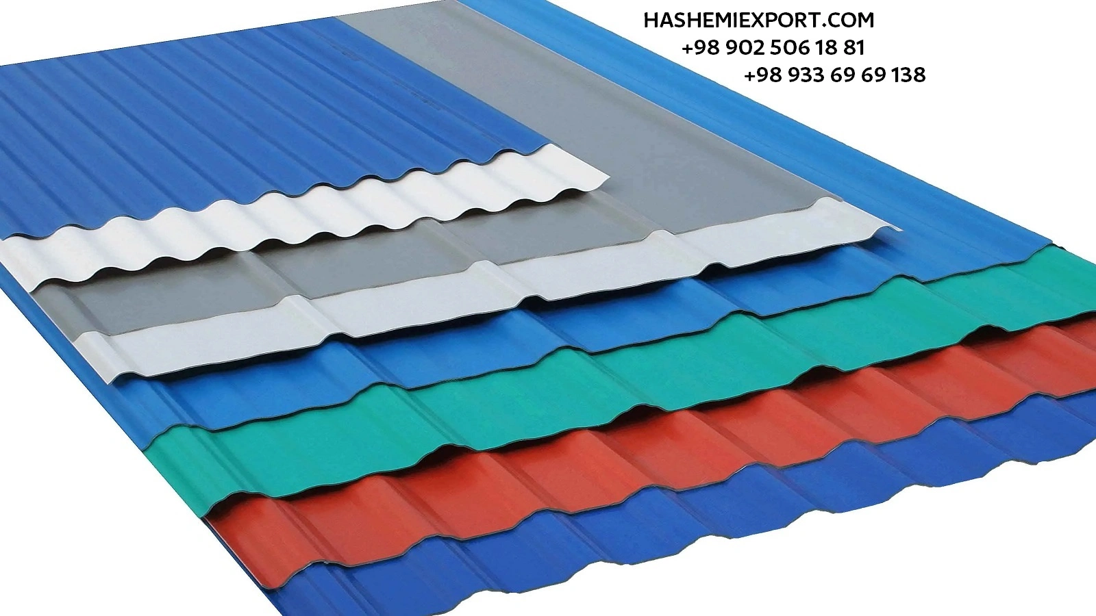 Corrugated galvanized steel sheet from Iran for roofing and wall cladding
