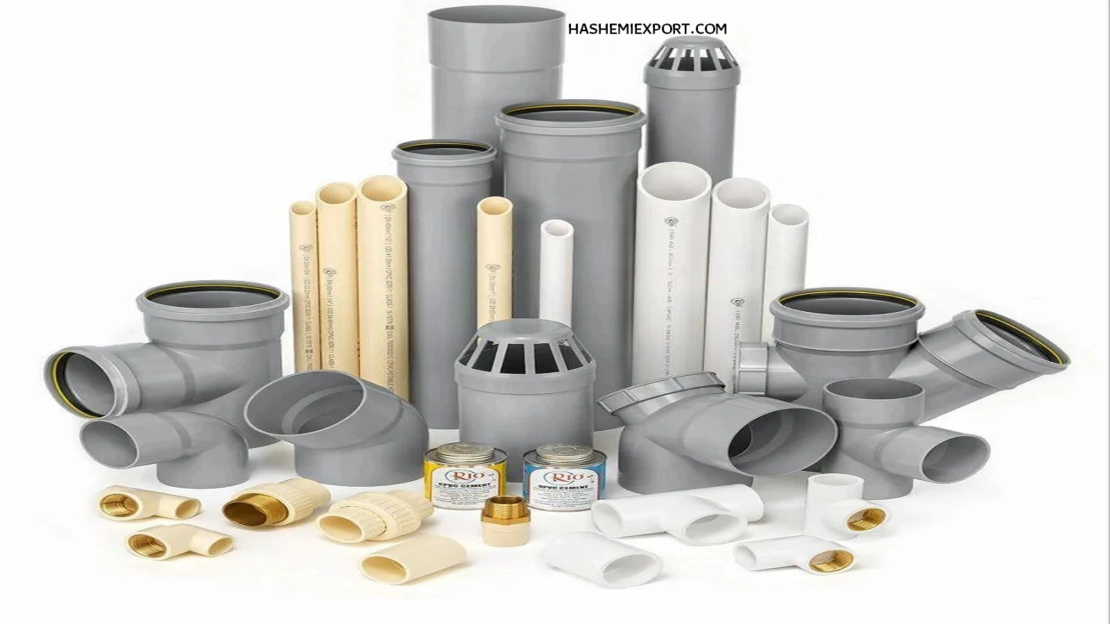 High-pressure PVC pipes and fittings for water supply and drainage – export quality